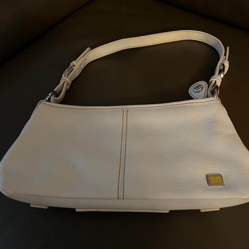 The Sak white  Leather Shoulder Bag